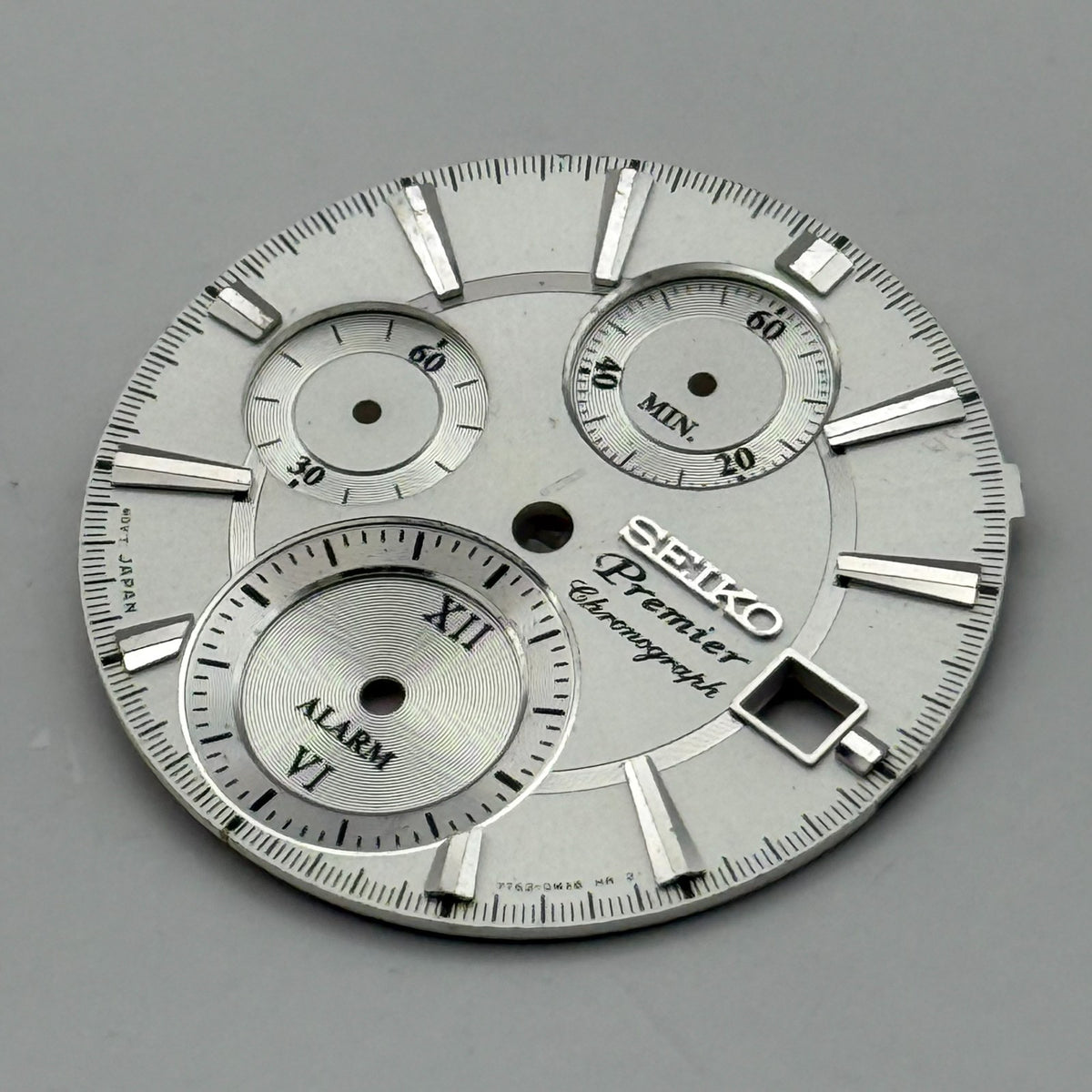 Seiko 7T62-0M48 Watch Dial Premier Chronograph Alarm Spare Parts Repair 27.9mm