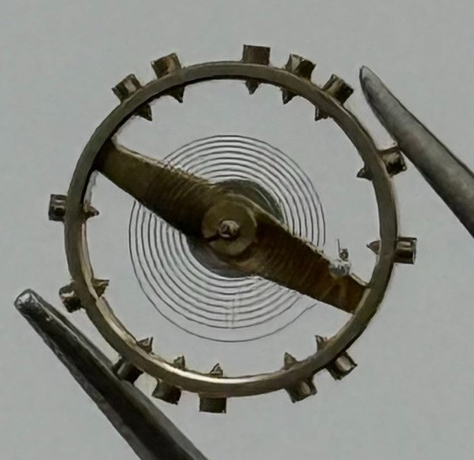 AS 1001 Balance Wheel Complete And Spring 7¾’’’ Renata 610 Watch Movement Parts