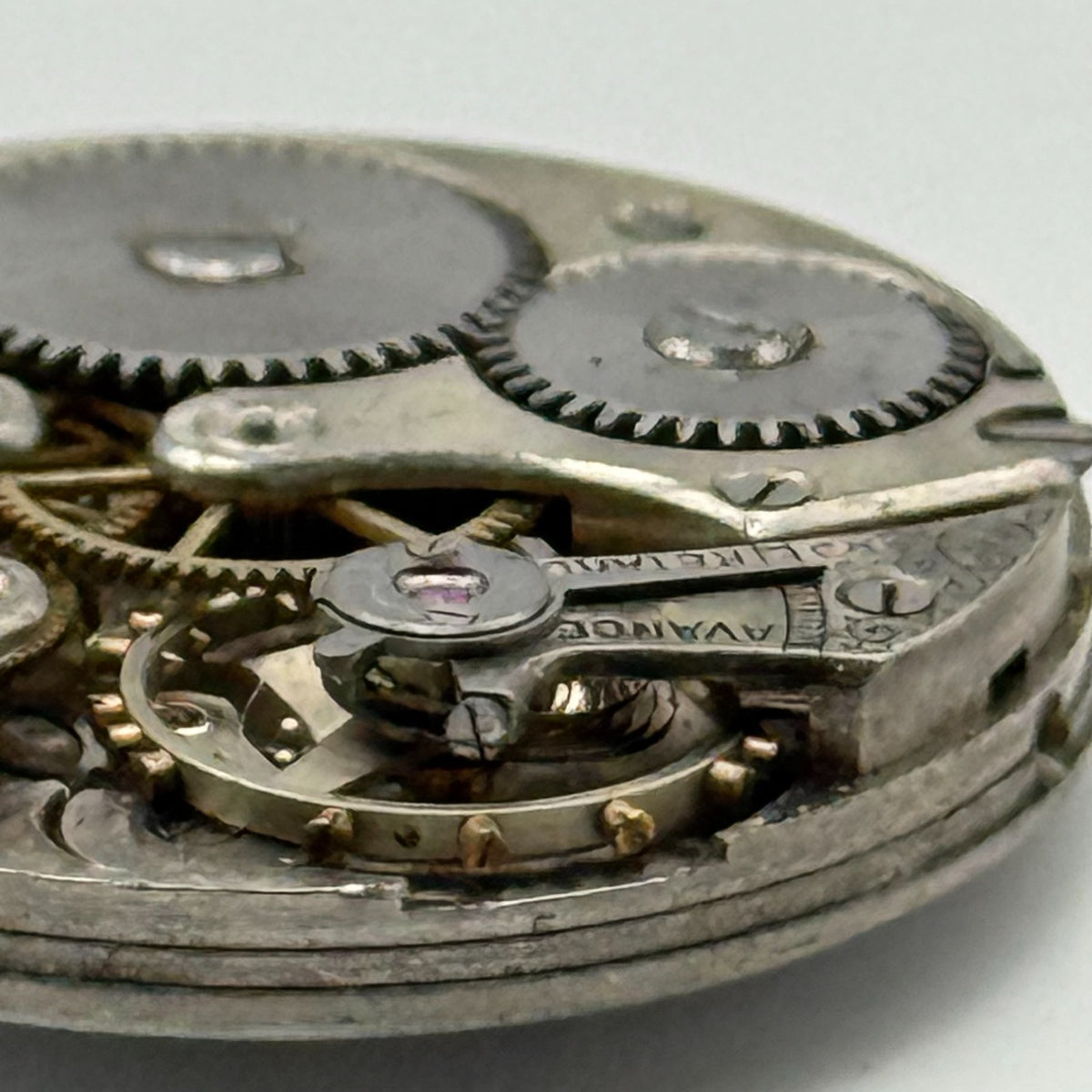 Unidentified 996 Watch Movement Manual Wind Vintage Parts Repair 24.2mm