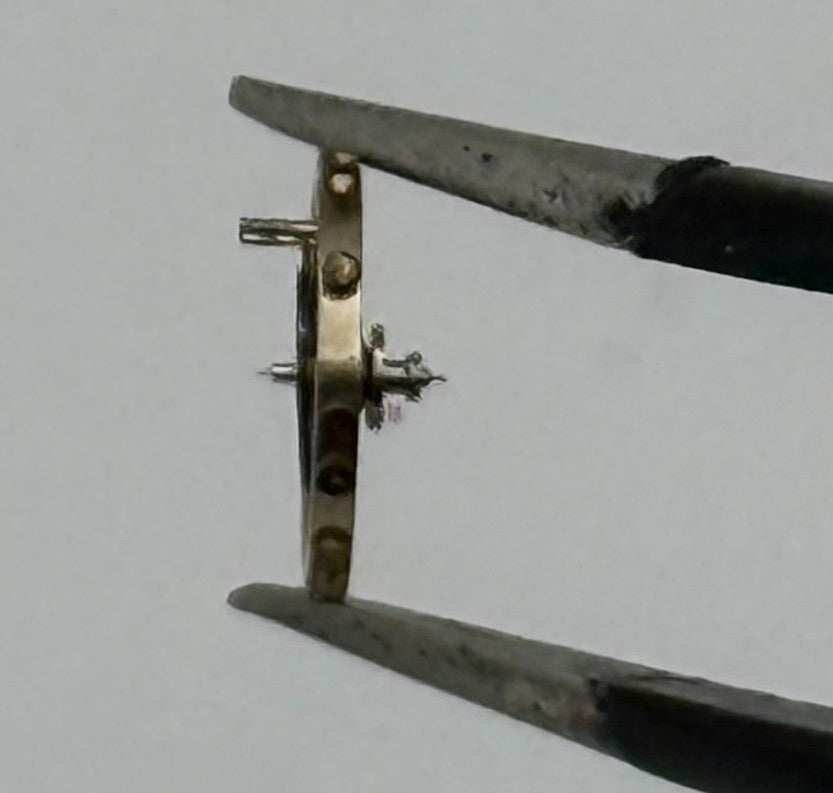 PUW 70 73 Balance Wheel Complete And Spring 5’’’ 517 Watch Movement Parts NOS