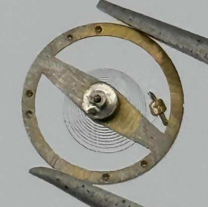 Brac 2051 Balance Wheel Complete And Spring 5½’’’ 69 M Watch Movement Parts NOS
