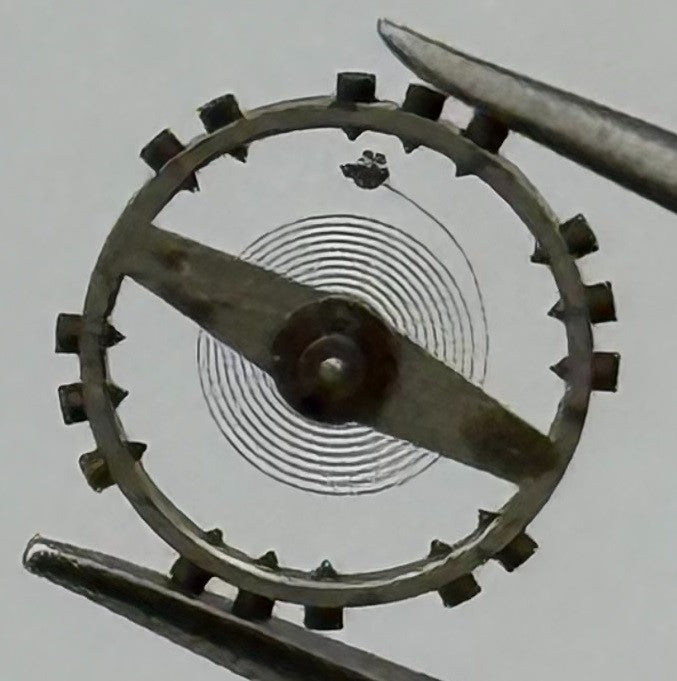 AS 1051 Balance Wheel Complete And Spring 5¼’’’ 34 M Watch Movement Parts NOS