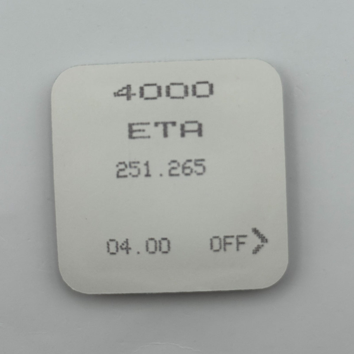 ETA 251.265 Circuit Part - New Old Stock - Vintage Watch Movement Parts