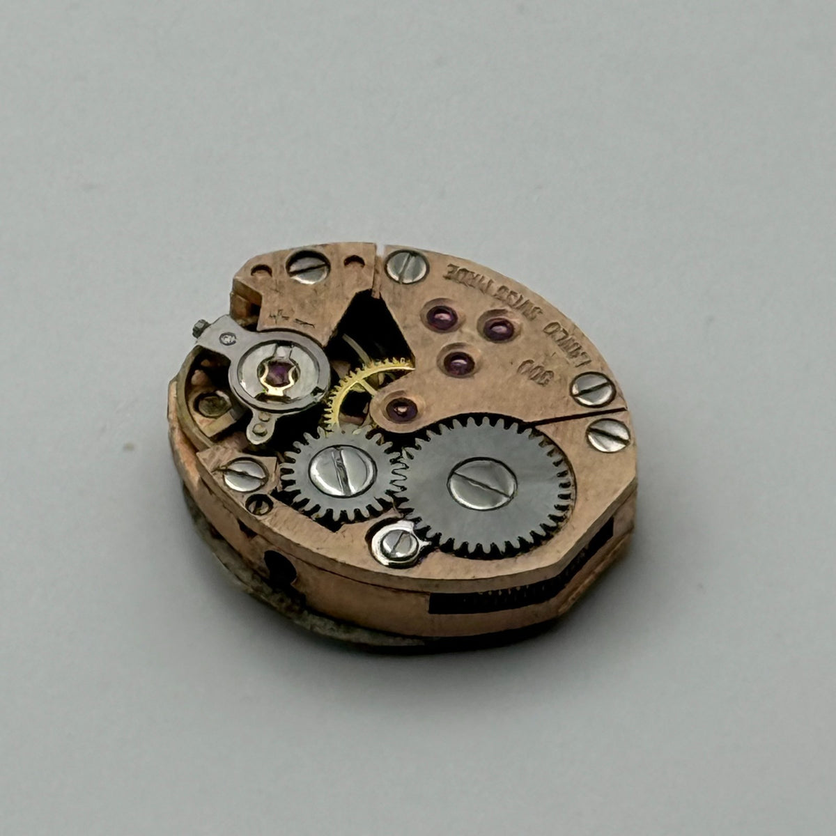 Lanco 500 Watch Movement 17 Jewels Inacbloc Swiss Manual Wind Parts 12.9mm