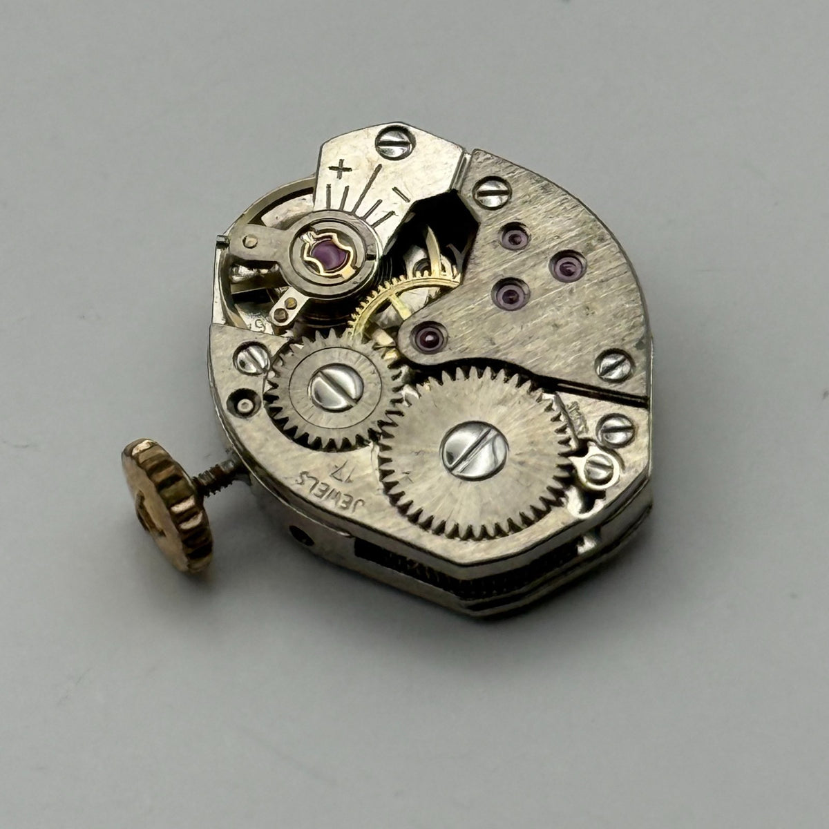 FEF 6662 Watch Movement Avia 17 Jewels Swiss Manual Wind Parts Repair 15.3mm