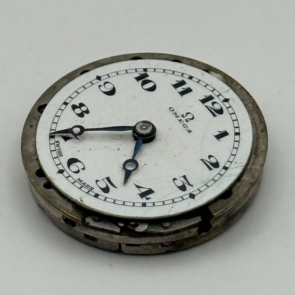 Omega 19.4S Watch Movement - Rare Calibre For Restoration Or Parts Use 19.7mm