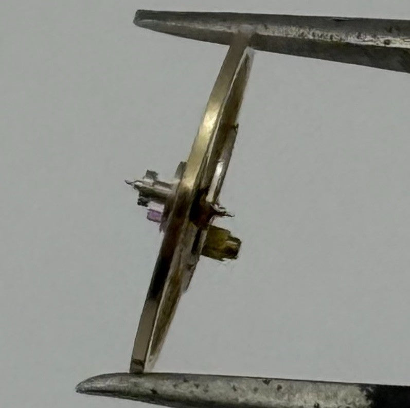 Amida 420 425 Balance Wheel Complete And Spring 11½''' 1768 Watch Movement Parts