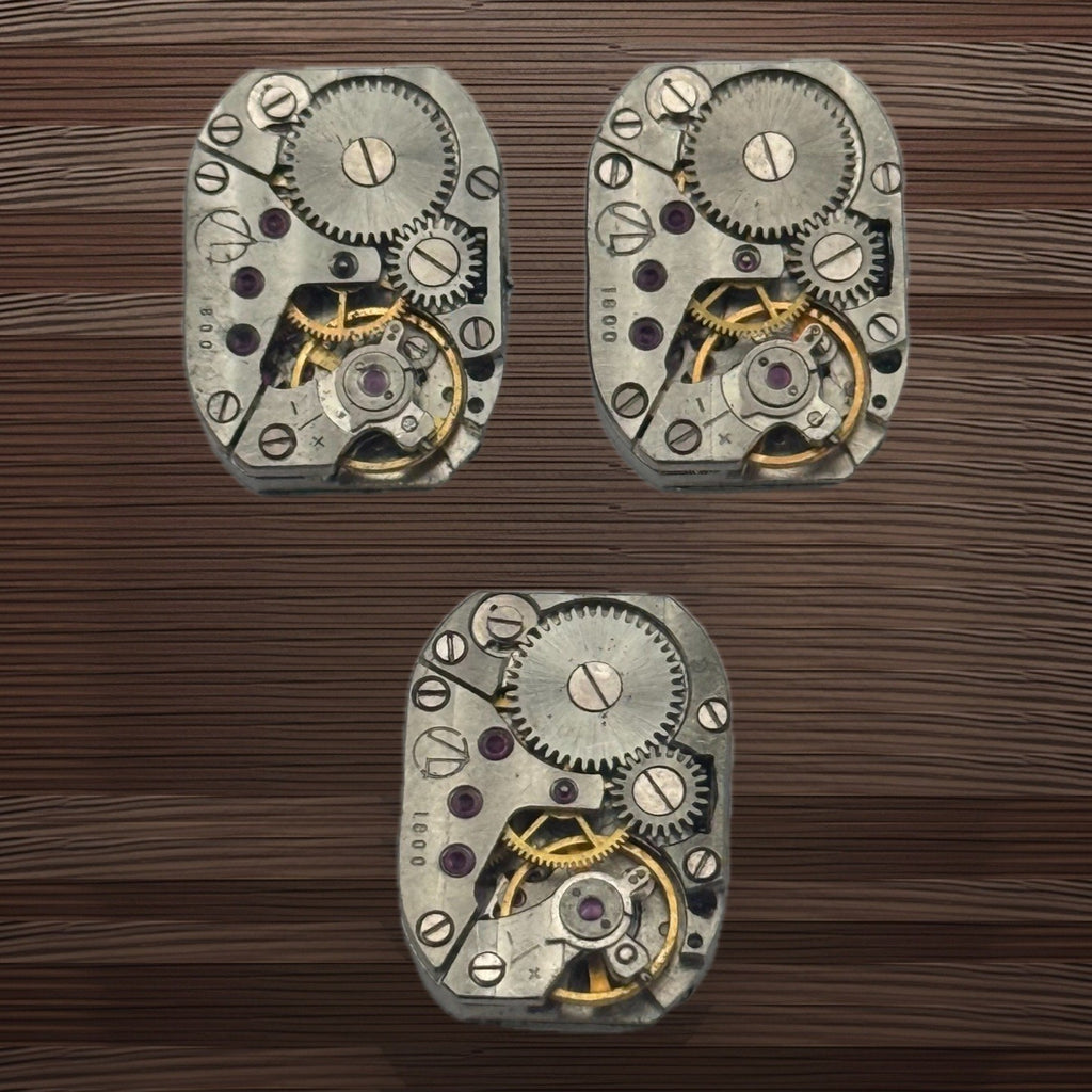 Zaria Luch 1800 Watch Movement Soviet USSR Ladies x 3 Pieces Parts Repair 13.9mm