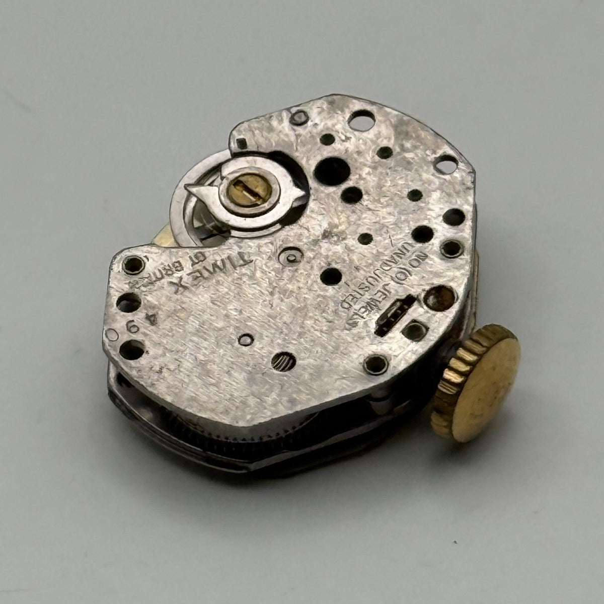 Timex 490 Watch Movement Gt. Britain Unadjusted Manual Wind Parts Repair 15.1mm