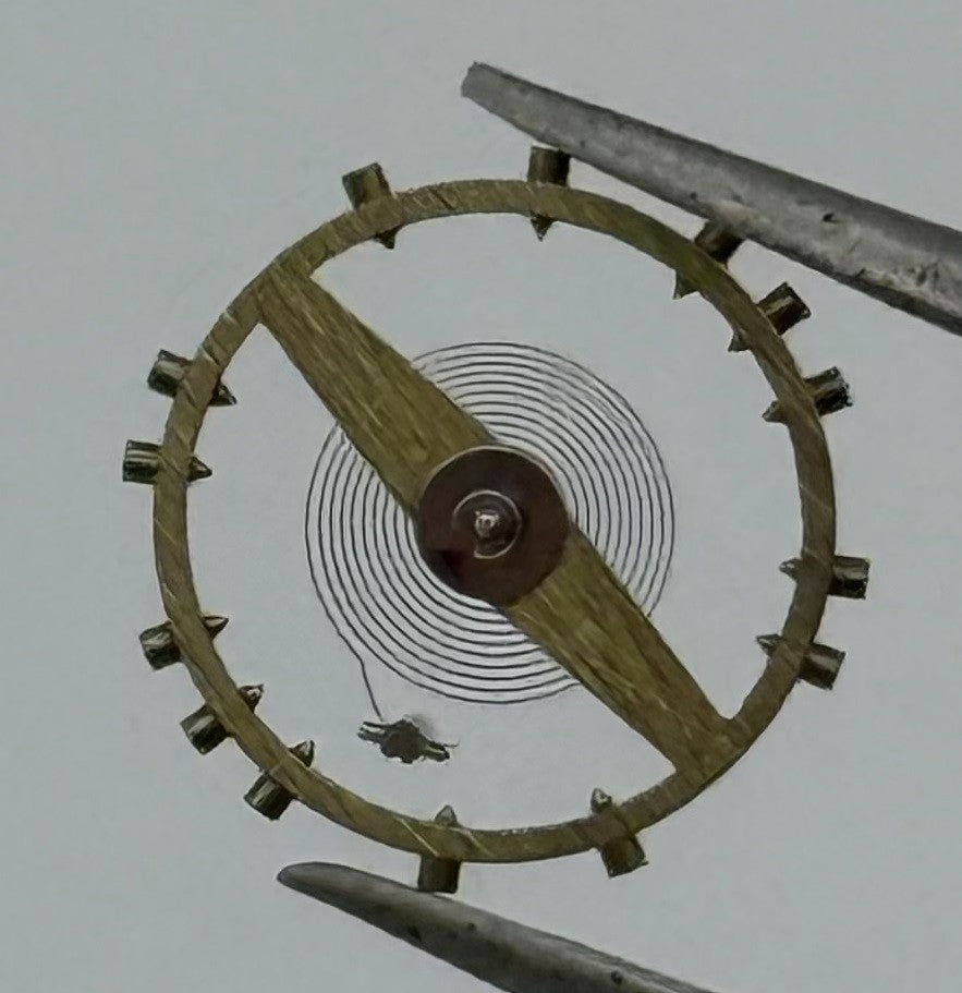 Cupillard 256 Balance Wheel Complete And Spring Renata 983 Watch Movement Parts