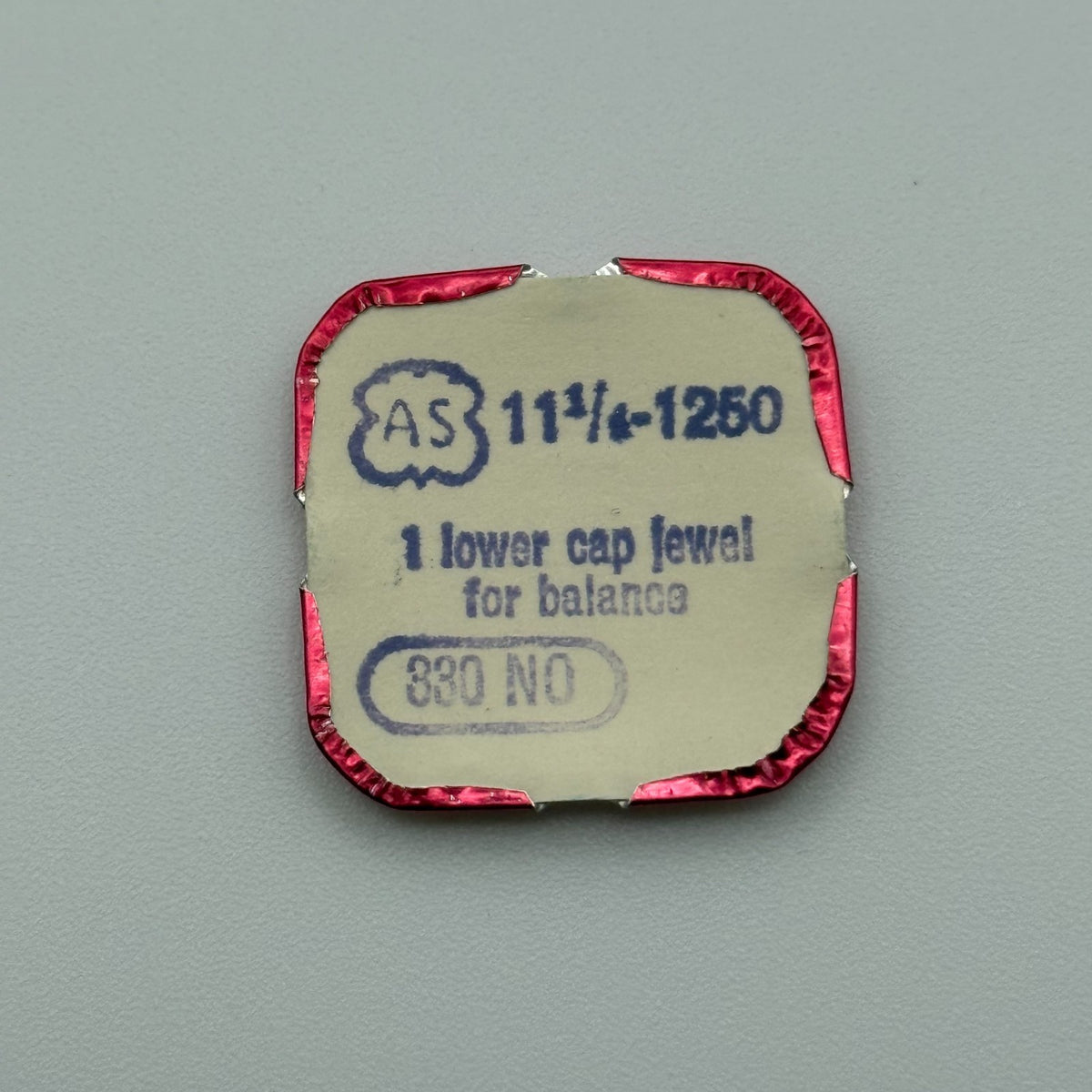 AS 1250 Lower Cap Jewel - 11 1/2 - 330 - New Old Stock - Watch Parts