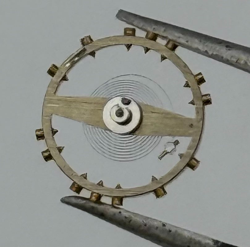 Derby 40 N Balance Wheel Complete And Spring 8¾’’’ 664 Watch Movement Parts NOS
