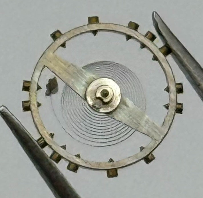 AS 970 Balance Wheel Complete And Spring 8¾’’’ Renata 27 M Watch Movement Parts