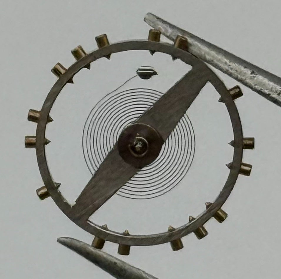Felsa 4000 4010 Balance Wheel Complete And Spring 1435 Watch Movement Parts NOS