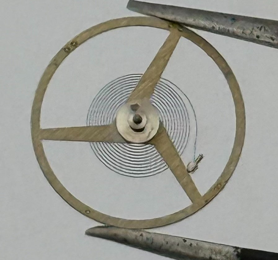 ETA 1256 Balance Wheel Complete And Spring Renata Watch Movement Parts NOS