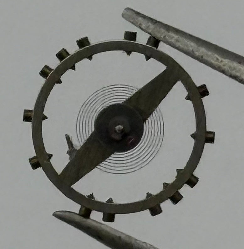 Felsa 158 Balance Wheel Complete And Spring 6¾’’’ Renata 379 Watch Movement Part