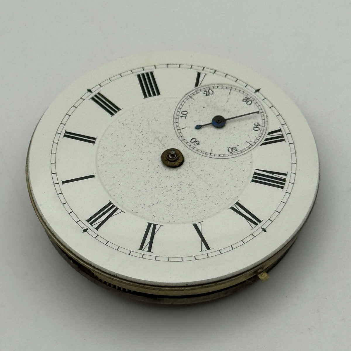 Antique Pocket Watch Movement Key Wound Parts Repair Spares 36.2mm