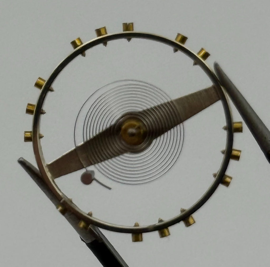 Buser 95 Balance Wheel Complete And Spring No 721 Watch Movement Parts NOS
