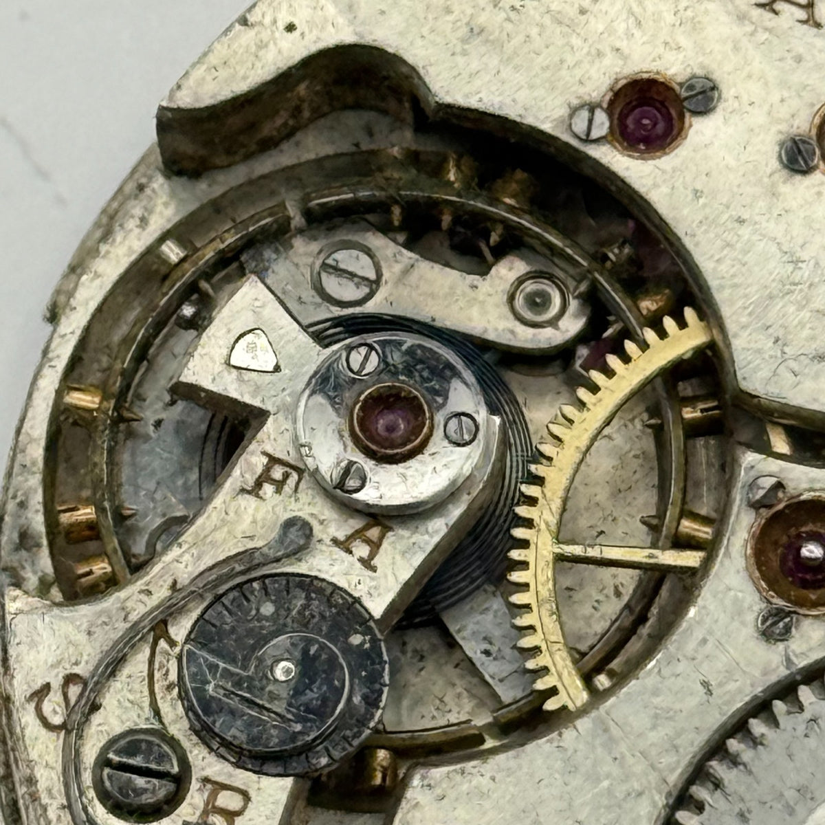 Denco Hunter Pocket Watch Movement Sub Seconds 17J Manual Wind Parts 40.5mm