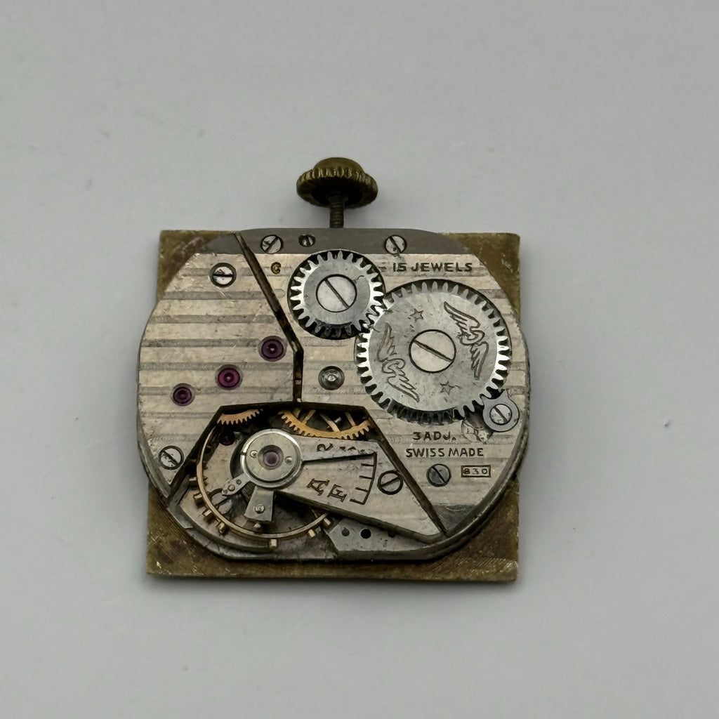 Rotary 830 Watch Movement - 15 Jewels - For Parts / Repair - 20mm