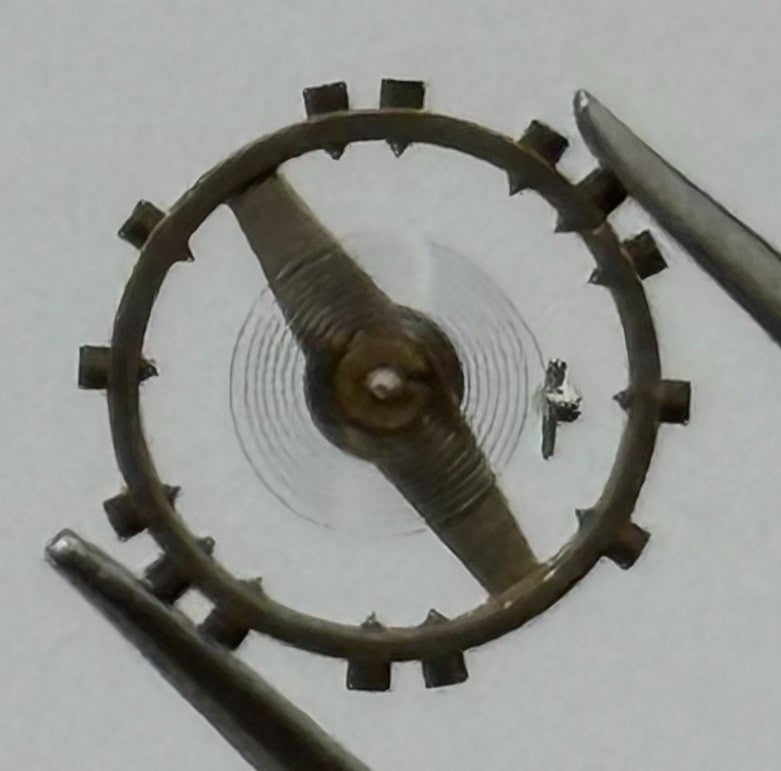 ETA 761 1201 Balance Wheel Complete And Spring Renata 145 Watch Movement Parts