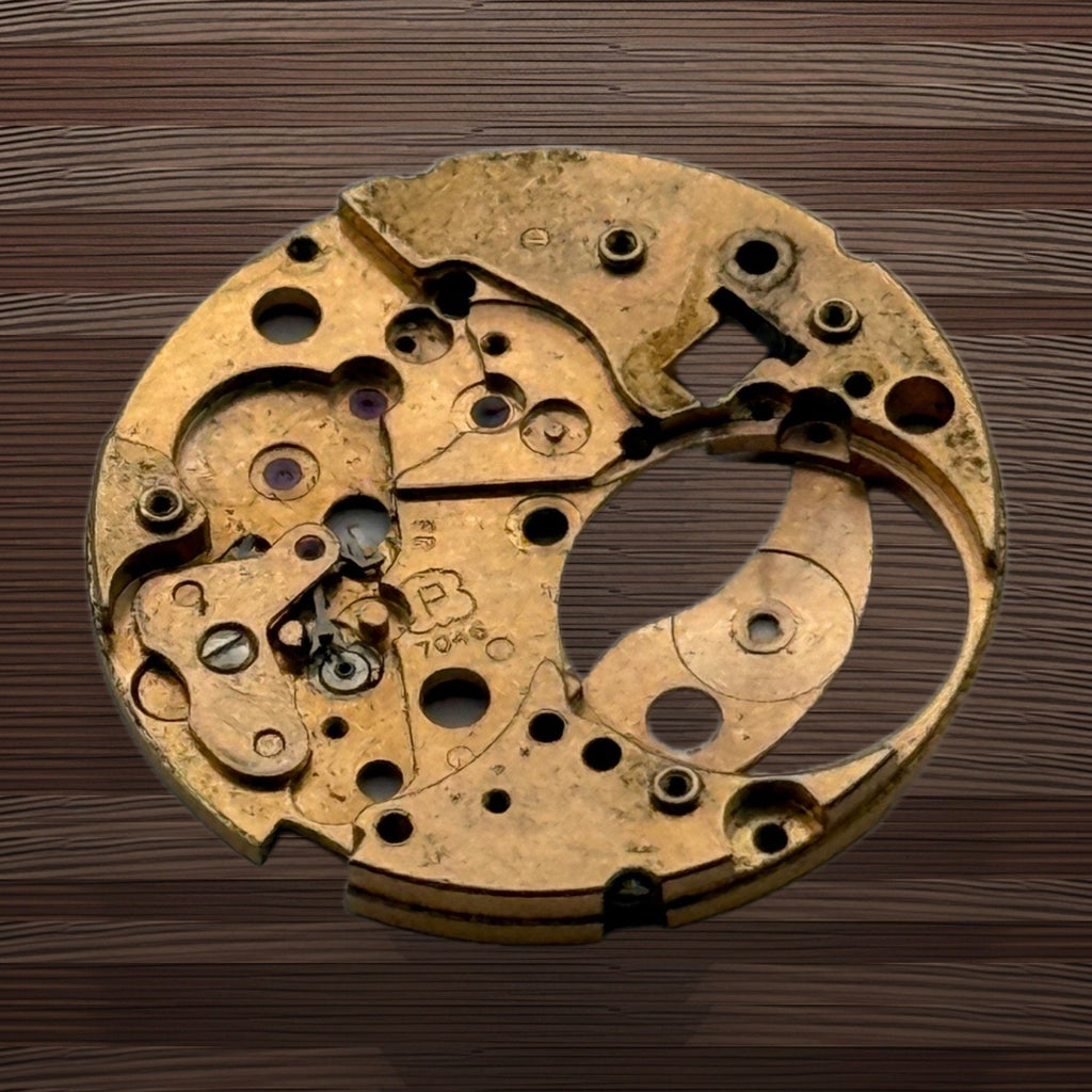 Peseux P 7046 Watch Movement - Main Plate - For Parts / Repair - 23.6mm