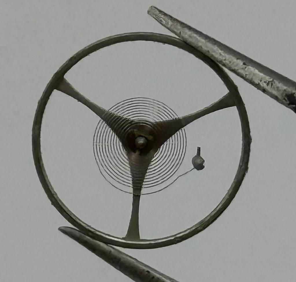 Parrenin 60 Balance Wheel Complete And Spring 11½’’’ 4981 Watch Movement Parts