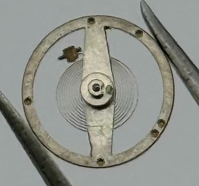 Brac 2051 Balance Wheel Complete And Spring 5¼’’’ 39 M Watch Movement Parts NOS