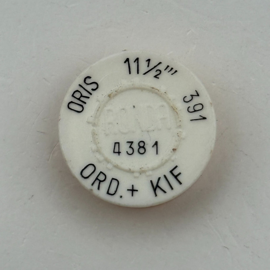 Oris 391 Balance Wheel Complete And Spring 11½’’’ 4381 Watch Movement Parts NOS