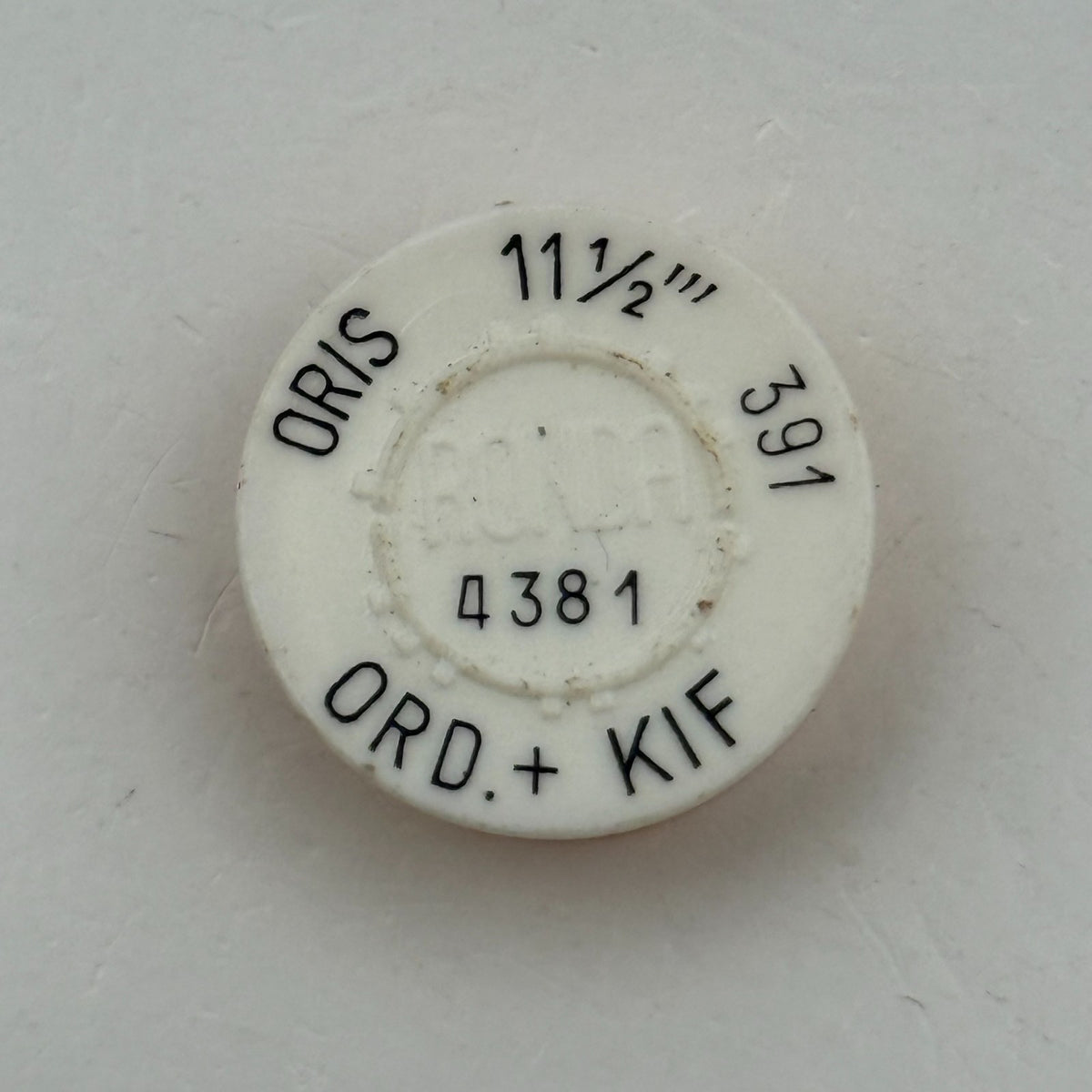 Oris 391 Balance Wheel Complete And Spring 11½’’’ 4381 Watch Movement Parts NOS