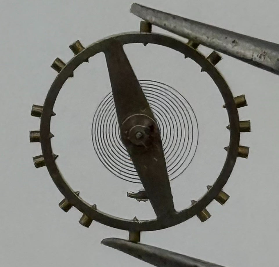 ETA 2390 Inca Balance Wheel Complete And Spring Pour Watch Movement Parts NOS