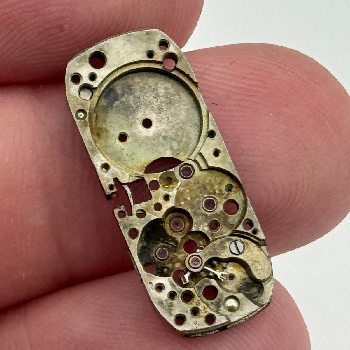 Rolex Size M Watch Movement Patented Main Plate Manual Wind Vintage Parts 10mm 