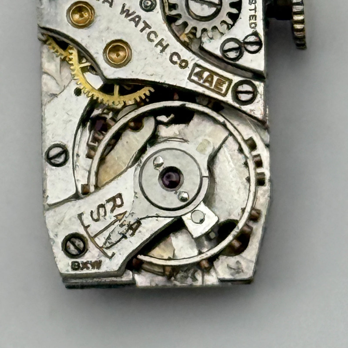 Bulova 4AE Watch Movement 7 Jewels Swiss Manual Wind Parts Repair 10.9mm