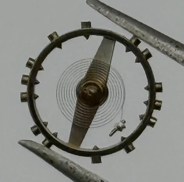 FEF 270 Balance Wheel Complete And Spring 5¼’’’ 173 M Watch Movement Parts NOS