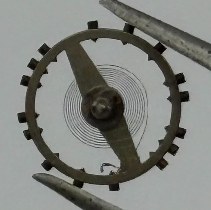 Peseux 60 Balance Wheel Complete And Spring 8¾’’’ 274 Watch Movement Parts NOS