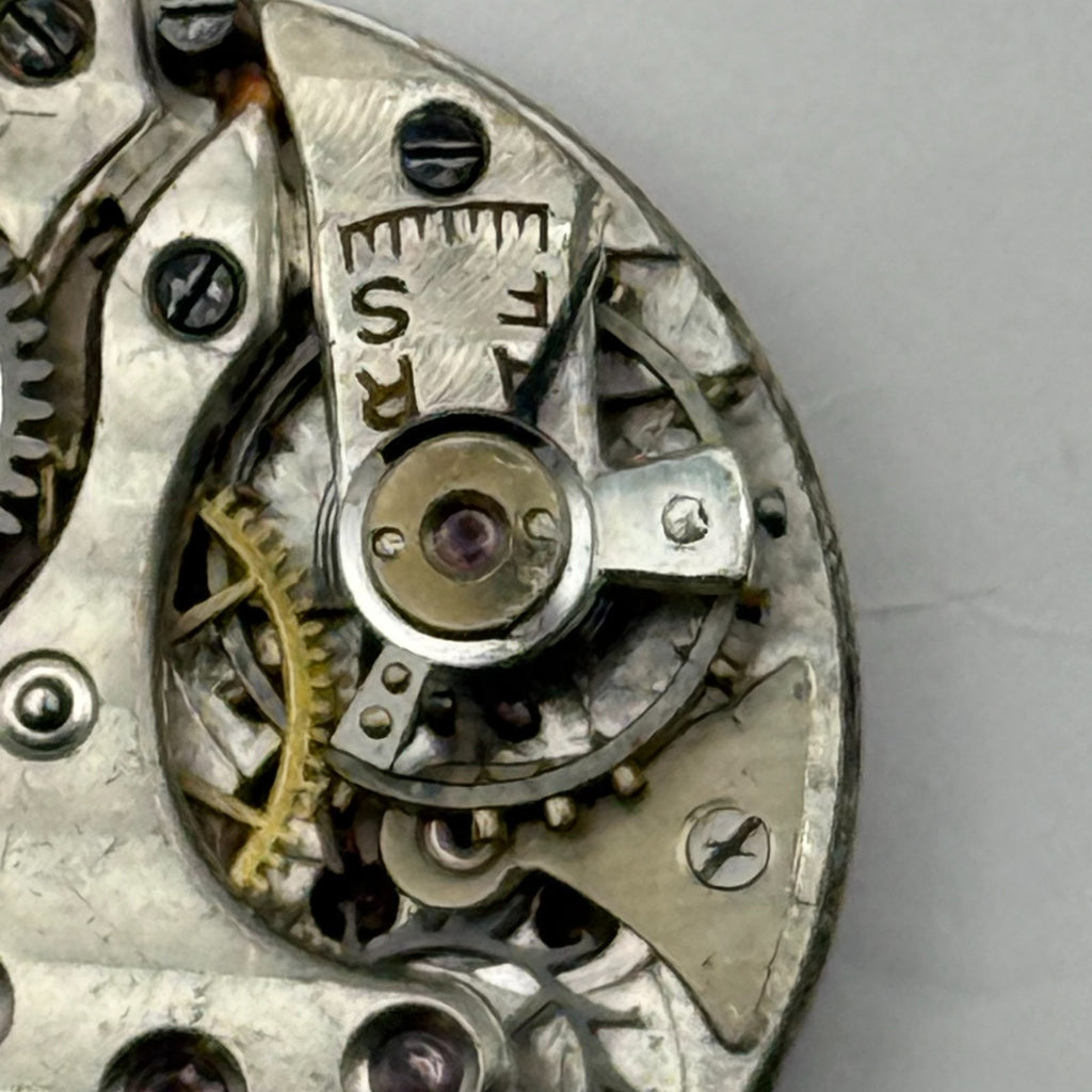 Unidentified Watch Movement 15 Jewels Swiss Manual Wind Parts Repair 19.7mm