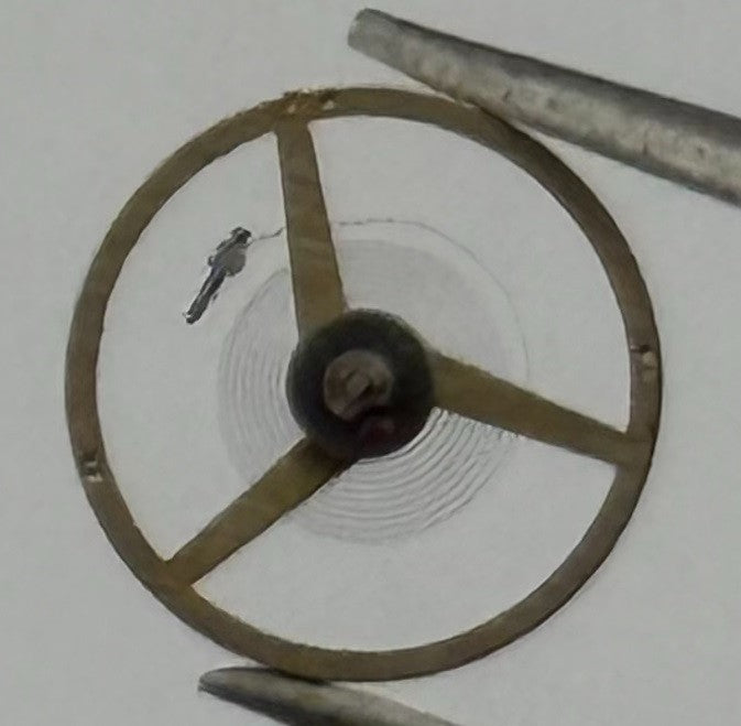 AS 976 1012 Balance Wheel Complete And Spring 5’’’ 1426 Watch Movement Parts NOS