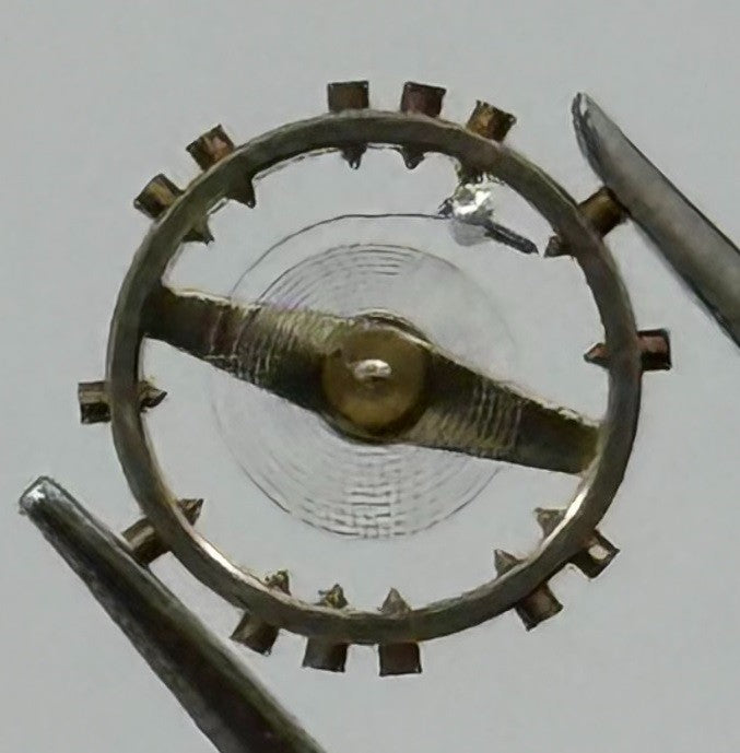FHF 59 Balance Wheel Complete And Spring Renata 1231 M Watch Movement Parts NOS