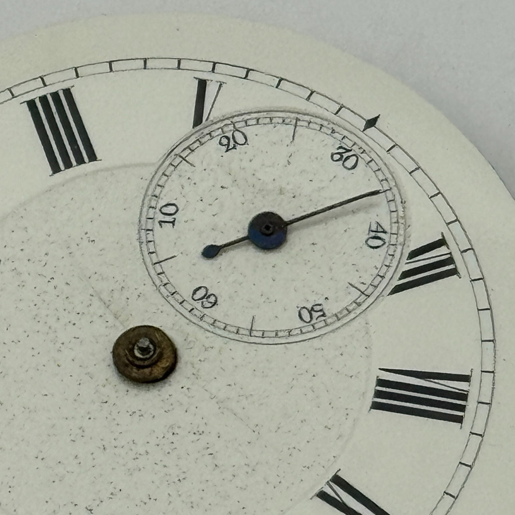 Antique Pocket Watch Movement Key Wound Parts Repair Spares 36.2mm