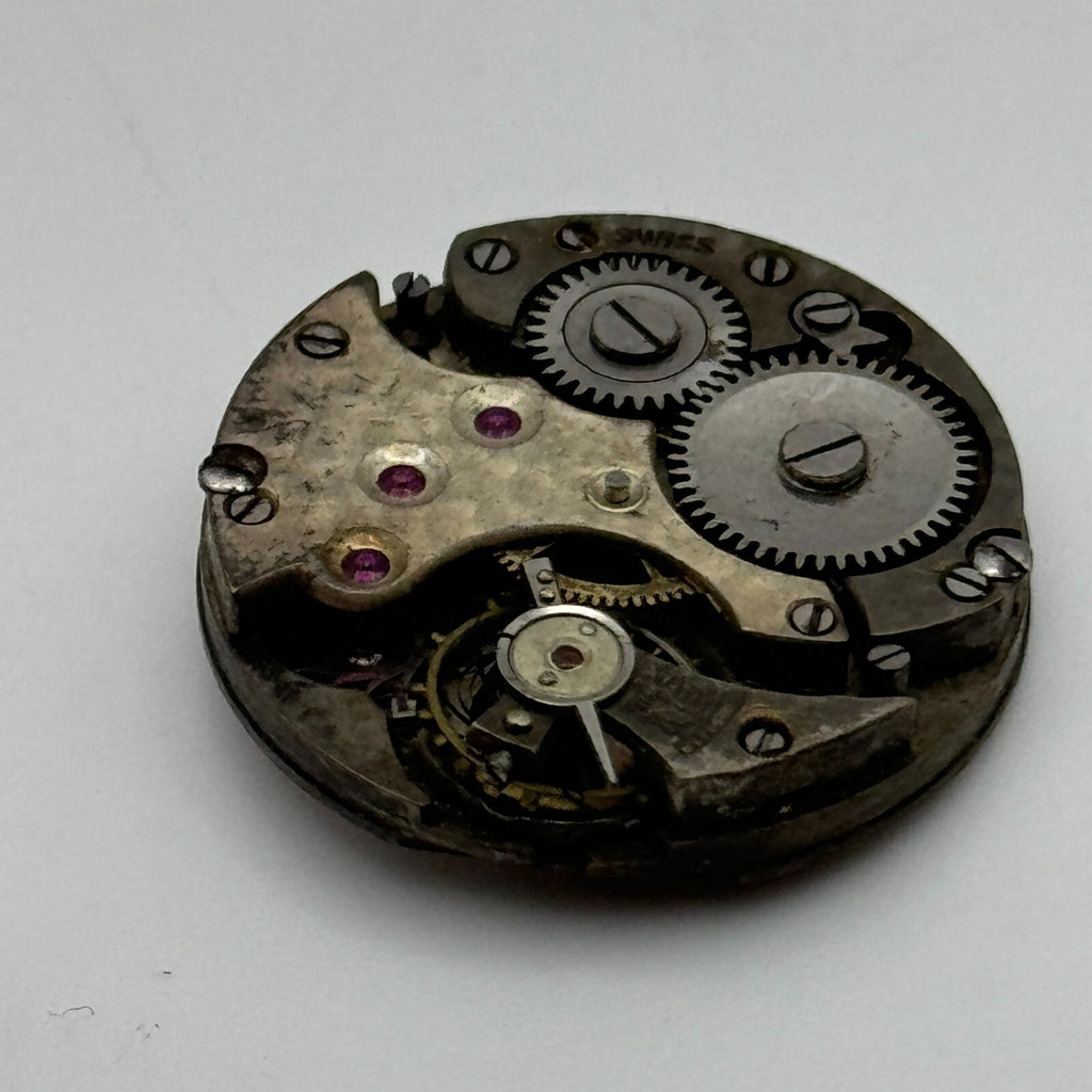Cal 8028 Watch Movement Unidentified Manual Wind Swiss Vintage Parts 23.6mm