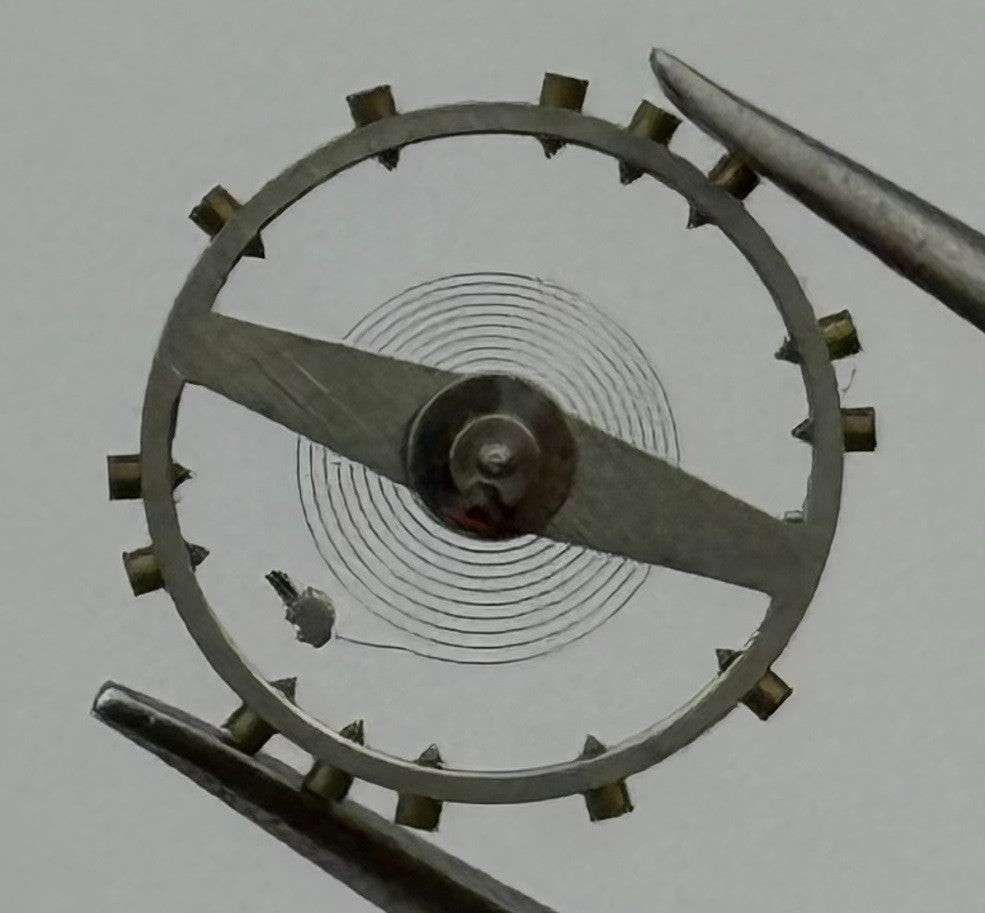 Durowe Balance Wheel Complete And Spring 10½’’’ Ronda 652 Watch Movement Parts