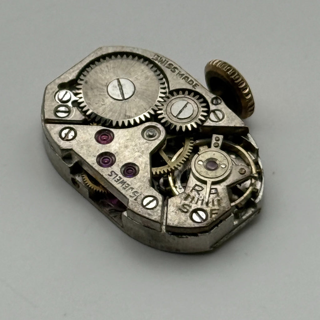 FEF 270 Watch Movement 15 Jewels Swiss Manual Wind Vintage Parts Repair 12.8mm