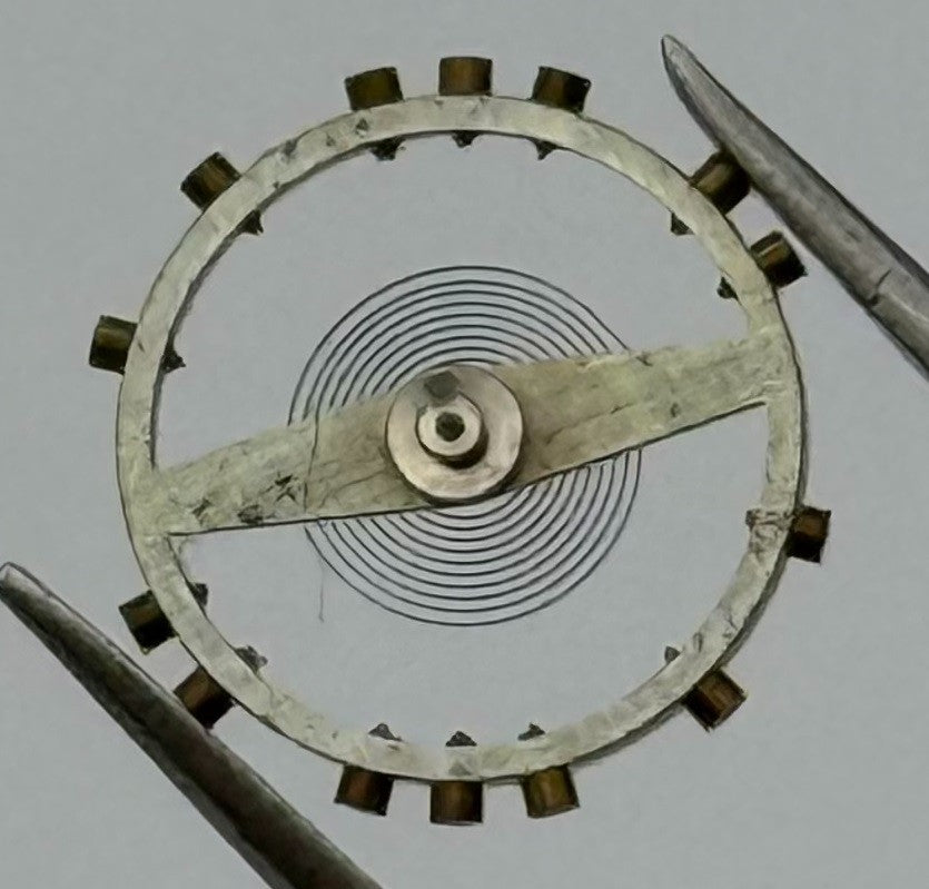 FHF 150 Balance Wheel Complete And Spring 10½’’’ 207 M Watch Movement Parts NOS