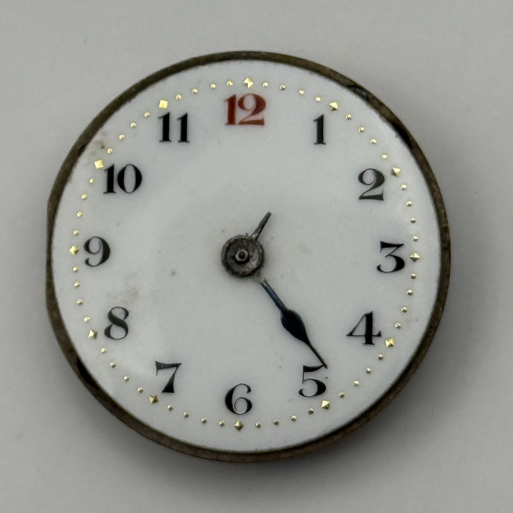 Stauffer S S & Co Trench Watch Movement - For Parts / Repair - 24.4mm