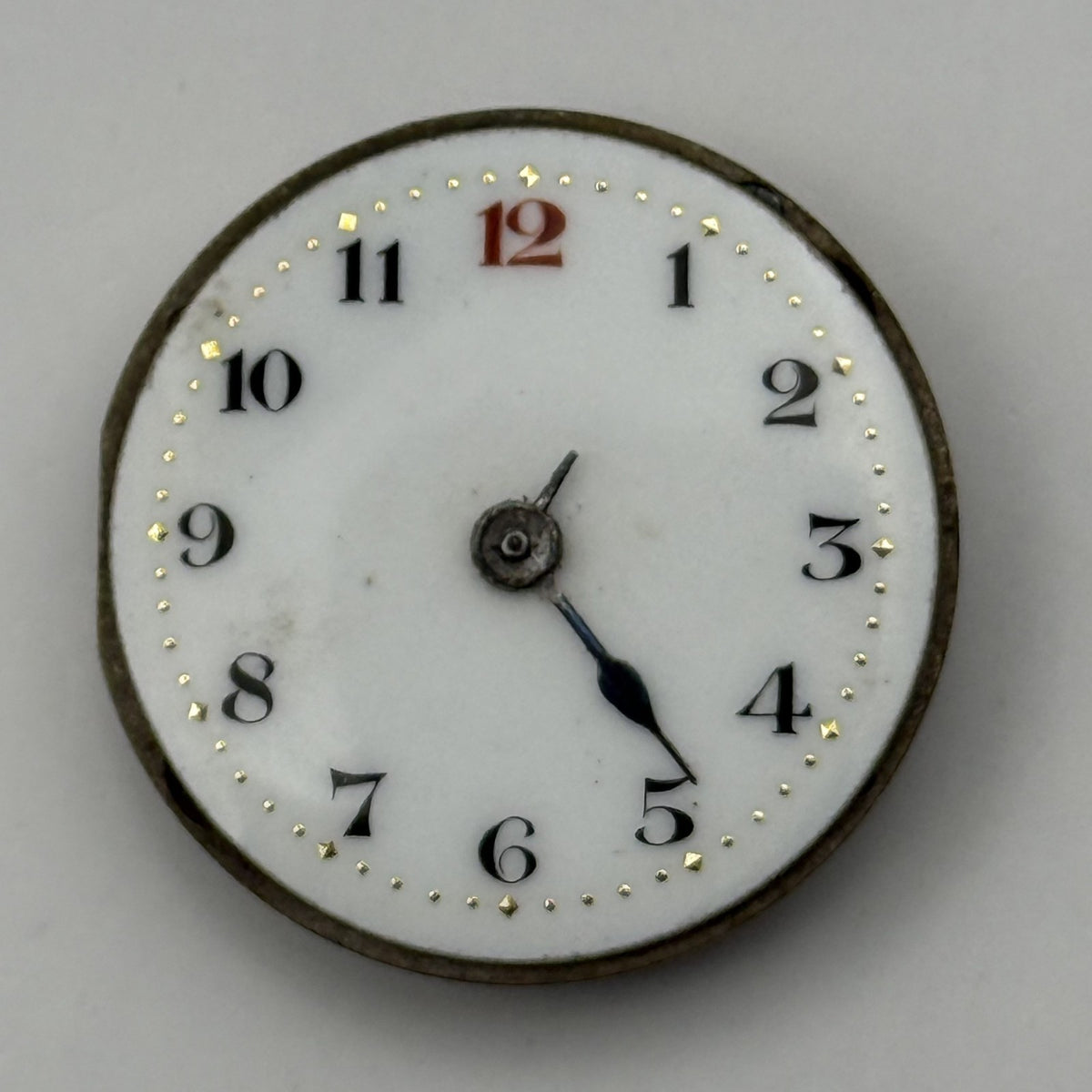 Stauffer S S & Co Trench Watch Movement - For Parts / Repair - 24.4mm