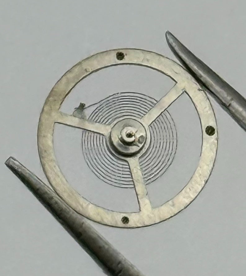 EB 1297 Balance Wheel Complete And Spring 5¼’’’ 201 Watch Movement Parts NOS