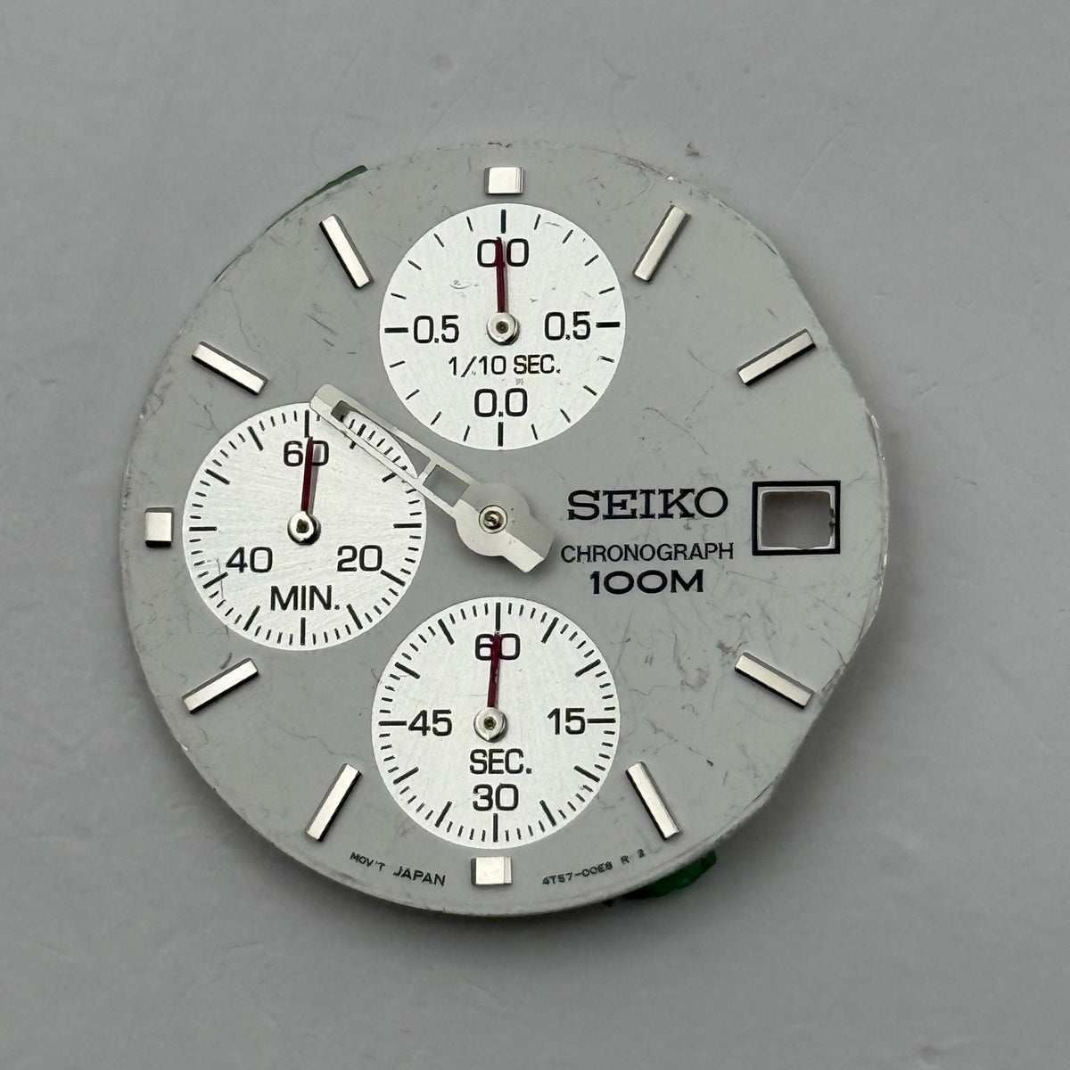 Seiko 4T57-0CE8 Watch Dial Chronograph 100M Japan Spare Parts Repair 29.4mm