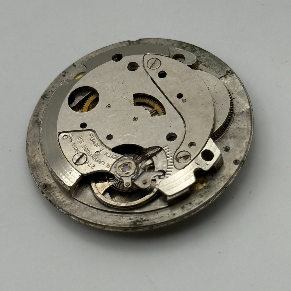 Rego 272 Watch Movement - R.A. Lapanouse 7 Jewels - For Parts / Repair - 27mm