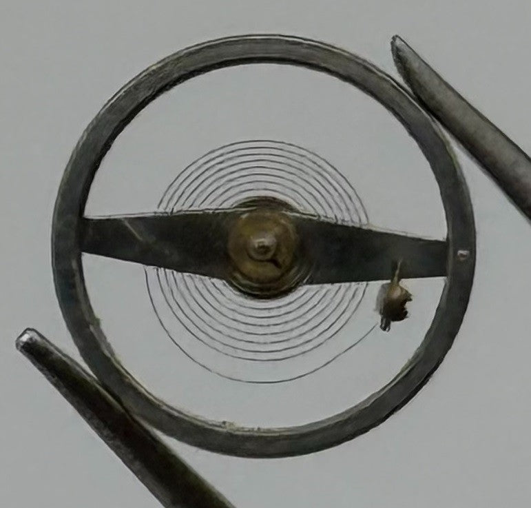 Oris 531 Balance Wheel Complete And Spring Renata 773 M Watch Movement Parts NOS