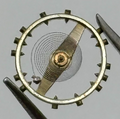 ETA 2412 Balance Wheel Complete And Spring 6¾’’’ 1257 M Watch Movement Parts NOS